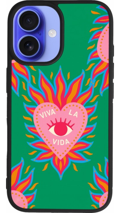 iPhone 16 Case Hülle - Silikon schwarz Viva la vida 2026