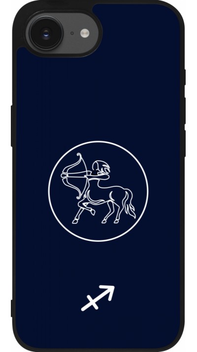 iPhone 16e Case Hülle - Silikon schwarz Astrologie Schütze