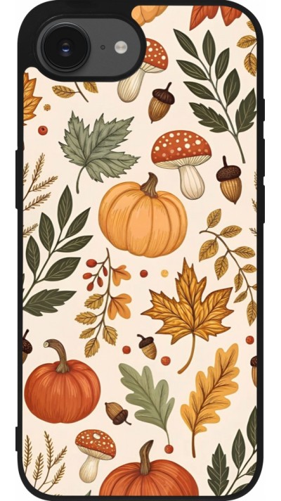 iPhone 16e Case Hülle - Silikon schwarz Autumn 25 Autumn pattern