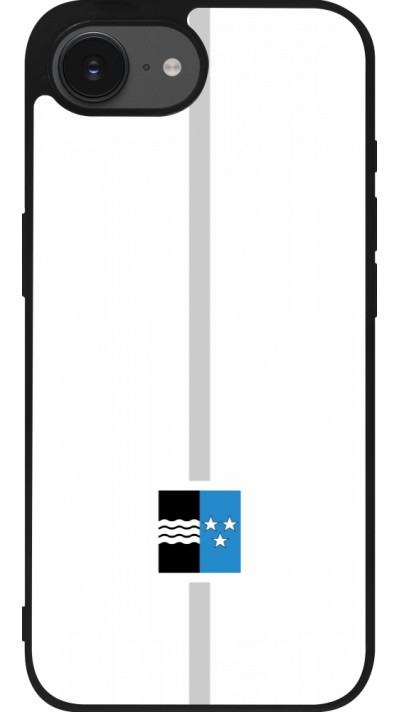 iPhone 16e Case Hülle - Silikon schwarz Kanton AG weiss