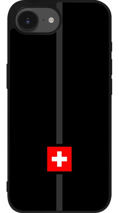 iPhone 16e Case Hülle - Silikon schwarz Kanton CH schwarz