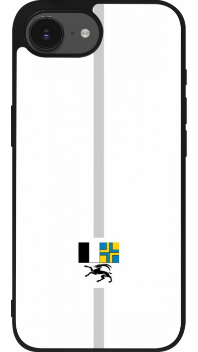 iPhone 16e Case Hülle - Silikon schwarz Kanton GR weiss