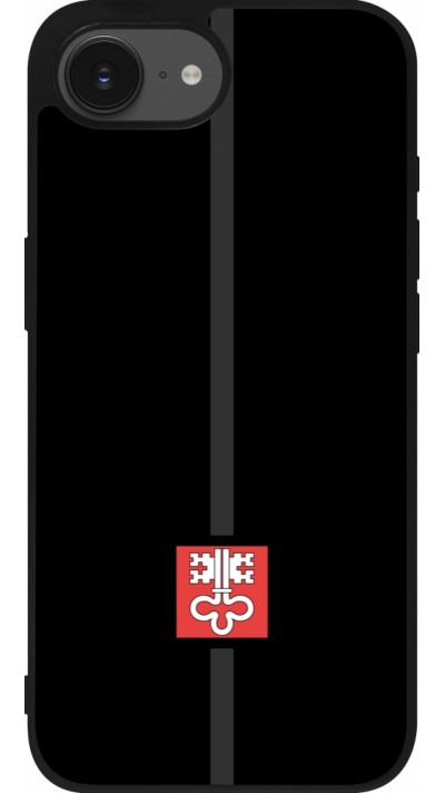 iPhone 16e Case Hülle - Silikon schwarz Kanton NW schwarz