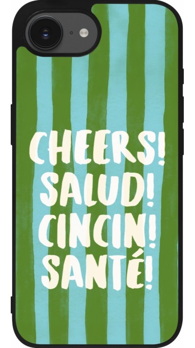 iPhone 16e Case Hülle - Silikon schwarz Cheers 2026