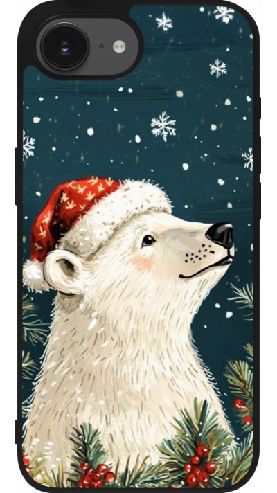 iPhone 16e Case Hülle - Silikon schwarz Christmas 25 Bear