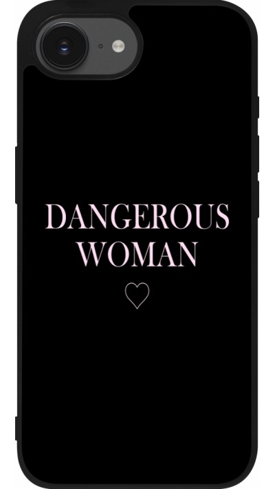 iPhone 16e Case Hülle - Silikon schwarz Dangerous woman