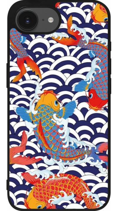 iPhone 16e Case Hülle - Silikon schwarz Easter 2023 japanese fish