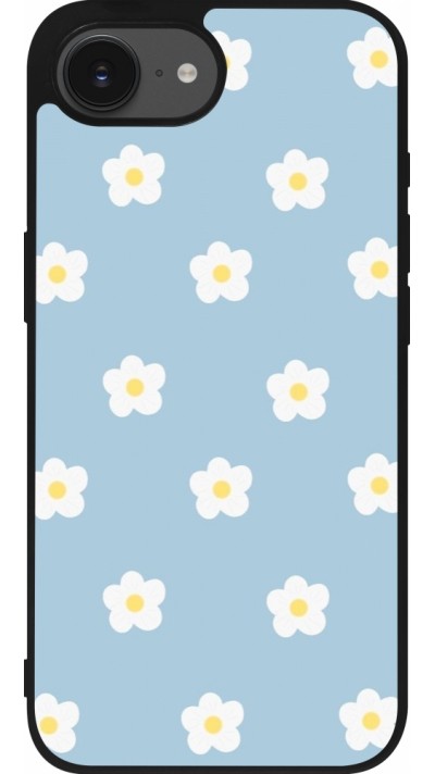 iPhone 16e Case Hülle - Silikon schwarz Easter 2024 daisy flower