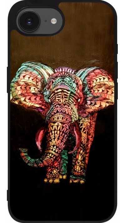 iPhone 16e Case Hülle - Silikon schwarz Elephant 02