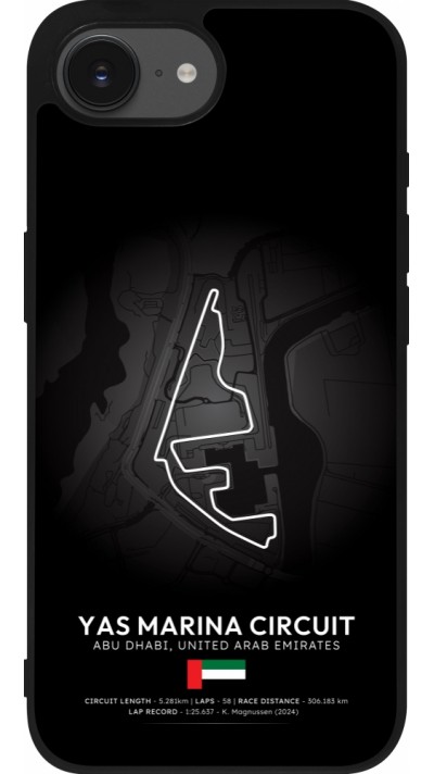 iPhone 16e Case Hülle - Silikon schwarz F1 Track 2025 Abu Dhabi