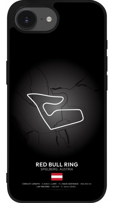 iPhone 16e Case Hülle - Silikon schwarz F1 Track 2025 Austria