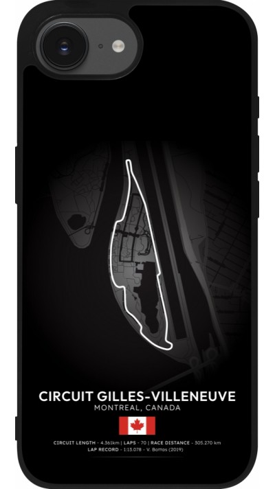 iPhone 16e Case Hülle - Silikon schwarz F1 Track 2025 Canada