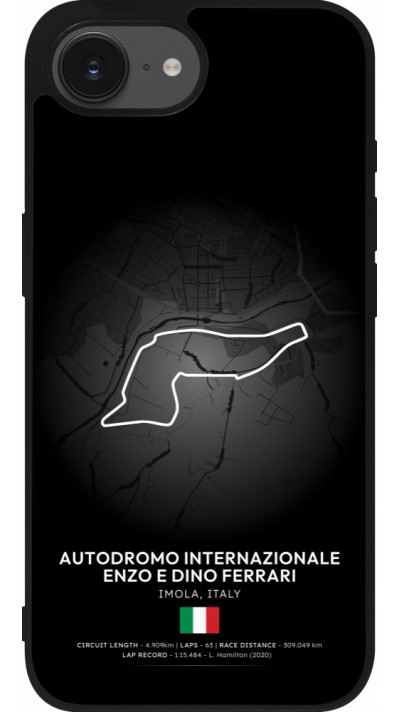 iPhone 16e Case Hülle - Silikon schwarz F1 Track 2025 Emilia-Rogmana