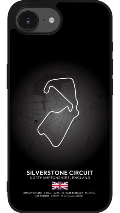 iPhone 16e Case Hülle - Silikon schwarz F1 Track 2025 Great Britan