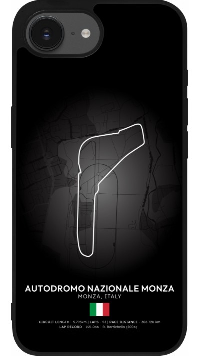 iPhone 16e Case Hülle - Silikon schwarz F1 Track 2025 Italy