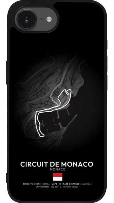 iPhone 16e Case Hülle - Silikon schwarz F1 Track 2025 Monaco