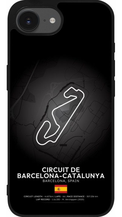 iPhone 16e Case Hülle - Silikon schwarz F1 Track 2025 Spain
