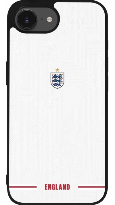 iPhone 17e / 16e Case Hülle - Silikon schwarz England 2026 personalisierbares Fussballtrikot