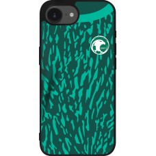 iPhone 16e Case Hülle - Silikon schwarz Saudi-Arabien 2022 personalisierbares Fussballtrikot