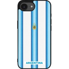 iPhone 17e / 16e Case Hülle - Silikon schwarz Argentinien 2026 personalisierbares Fussballtrikot