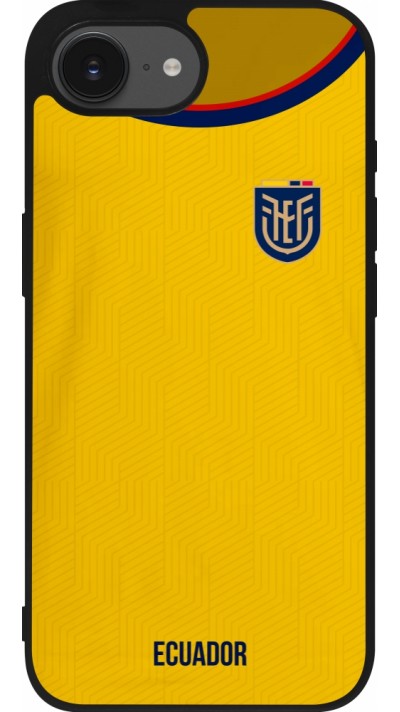 iPhone 16e Case Hülle - Silikon schwarz Ecuador 2022 Fußballtrikot