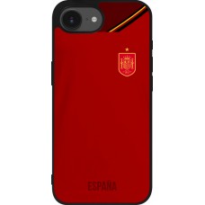 iPhone 16e Case Hülle - Silikon schwarz Spanien 2022 personalisierbares Fußballtrikot