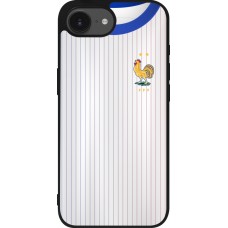 iPhone 16e Case Hülle - Silikon schwarz Frankreich Away personalisierbares Fussballtrikot