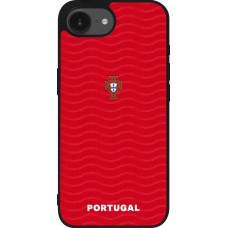 iPhone 17e / 16e Case Hülle - Silikon schwarz Portugal 2026 personalisierbares Fussballtrikot