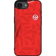 iPhone 16e Case Hülle - Silikon schwarz Tunesien 2022 personalisierbares Fussballtrikot