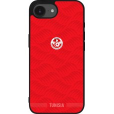 iPhone 17e / 16e Case Hülle - Silikon schwarz Tunesien 2026 personalisierbares Fussballtrikot