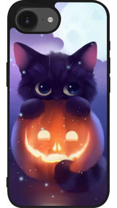 iPhone 16e Case Hülle - Silikon schwarz Halloween 17 15