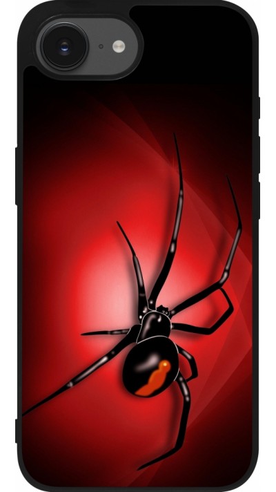 iPhone 16e Case Hülle - Silikon schwarz Halloween 2023 spider black widow