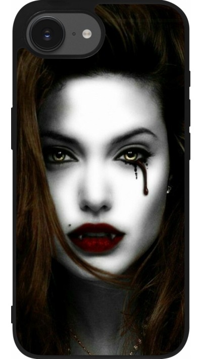 iPhone 16e Case Hülle - Silikon schwarz Halloween 2023 gothic vampire
