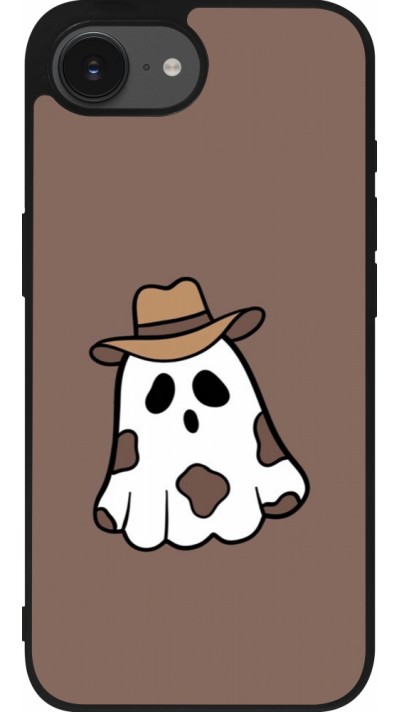 iPhone 16e Case Hülle - Silikon schwarz Halloween 2024 cowboy ghost