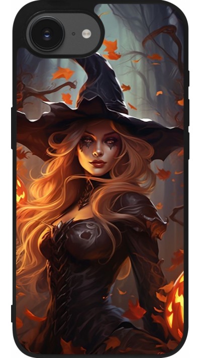 iPhone 16e Case Hülle - Silikon schwarz Halloween 2024 sexy witch