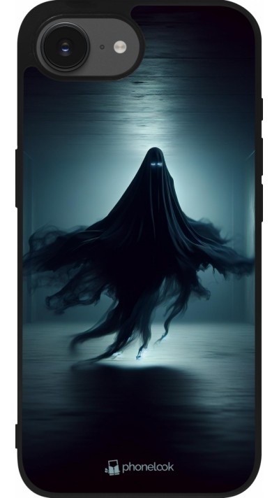 iPhone 16e Case Hülle - Silikon schwarz Halloween 2024 Spektraler Schatten
