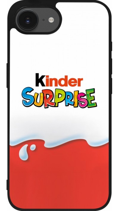 iPhone 16e Case Hülle - Silikon schwarz Kinder Surprise