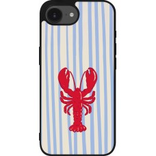 Coque iPhone 17e / 16e - Silicone rigide noir Red lobster 2026