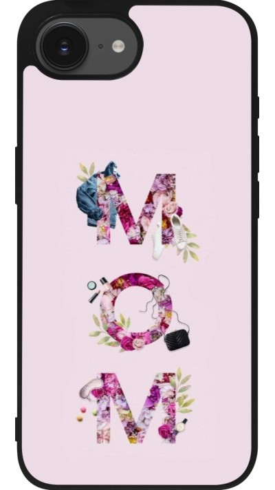 iPhone 16e Case Hülle - Silikon schwarz Mom 2024 girly mom