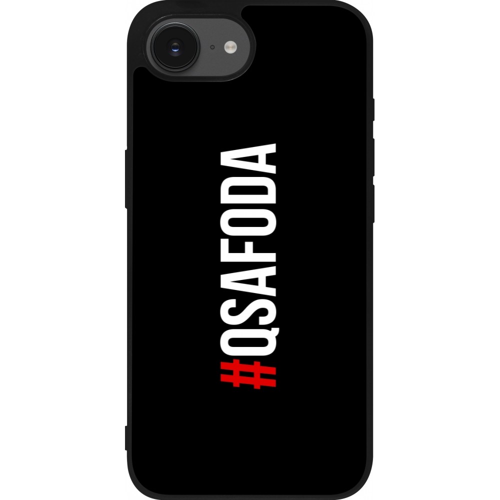 iPhone 16e Case Hülle - Silikon schwarz Qsafoda 1