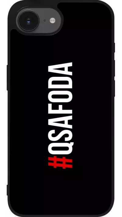 iPhone 16e Case Hülle - Silikon schwarz Qsafoda 1