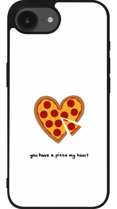 iPhone 16e Case Hülle - Silikon schwarz Saint Valentines Day 26 You have my pizza heart