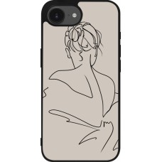 iPhone 16e Case Hülle - Silikon schwarz Salnikova 05