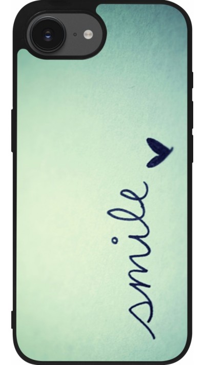 iPhone 16e Case Hülle - Silikon schwarz Smile