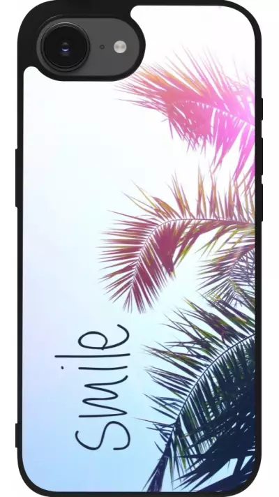 iPhone 16e Case Hülle - Silikon schwarz Smile 05