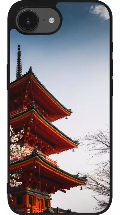iPhone 16e Case Hülle - Silikon schwarz Spring 23 Japan
