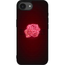 iPhone 16e Case Hülle - Silikon schwarz Spring 23 neon rose