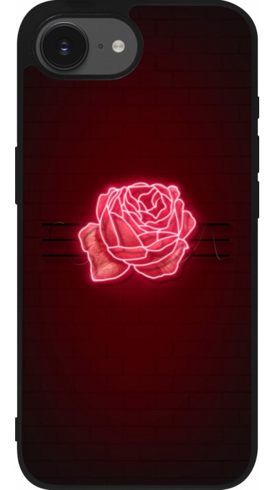 iPhone 16e Case Hülle - Silikon schwarz Spring 23 neon rose