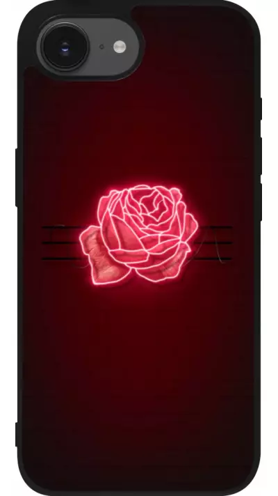 iPhone 16e Case Hülle - Silikon schwarz Spring 23 neon rose
