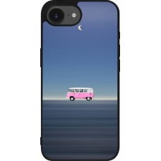 iPhone 16e Case Hülle - Silikon schwarz Spring 23 pink bus